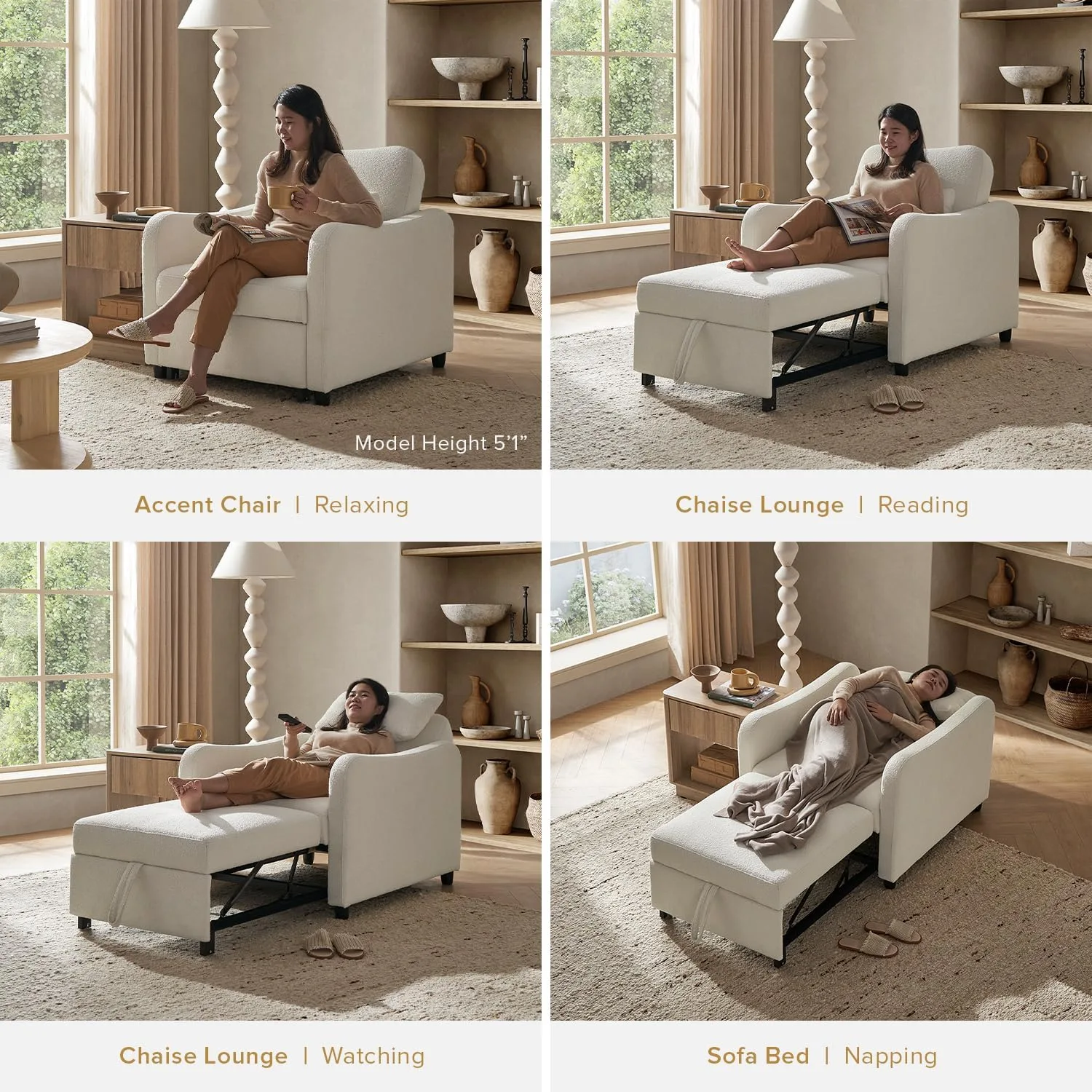 Convertible sleeper chair — image 5